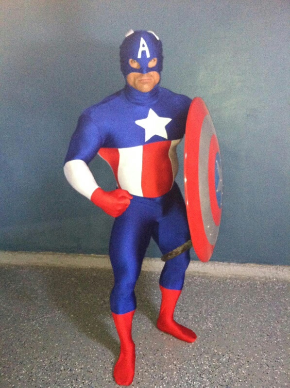 Captain America Halloween Superhero Costume